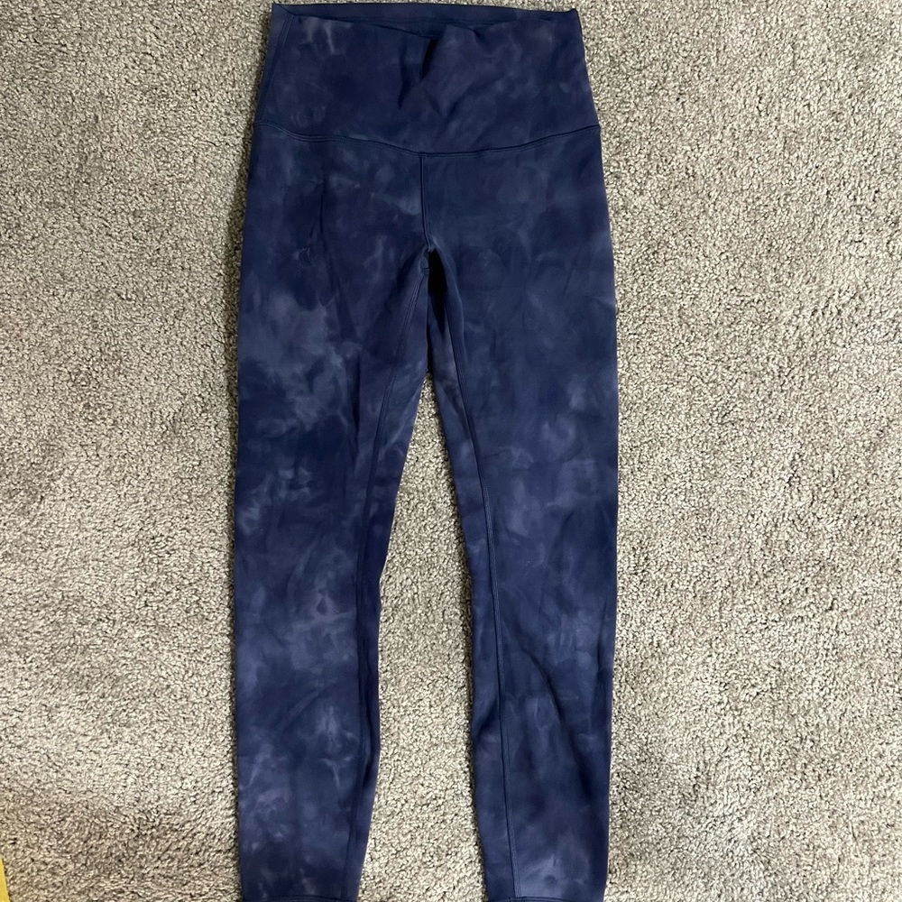 LULULEMON BLUE TIE DYE LEGGING